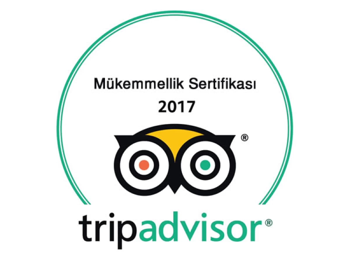 TripAdvisor Mükemmeliyet Sertifikası 2017